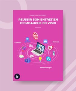 Visuel entretien d'embauche en visio